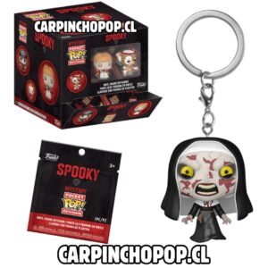 (PREVENTA) FUNKO POP MYSTERY POCKET POP SPOOKY MOVIES TERROR THE NUN - LLAVERO THE NUN (Mediados de JULIO)