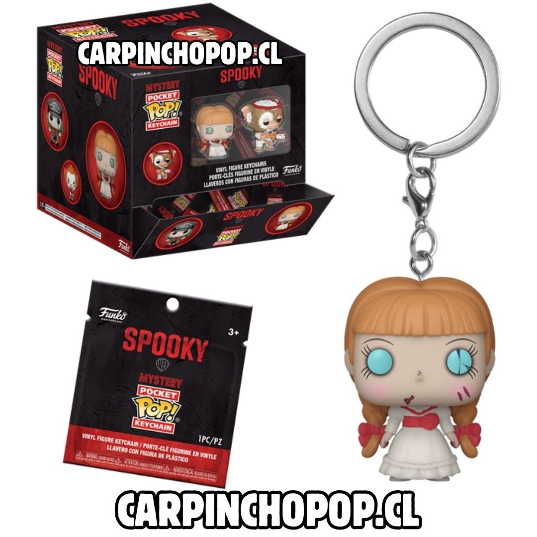 (PREVENTA) FUNKO POP MYSTERY POCKET POP SPOOKY MOVIES TERROR ANNABELLE - LLAVERO ANNABELLE (Mediados de JULIO)