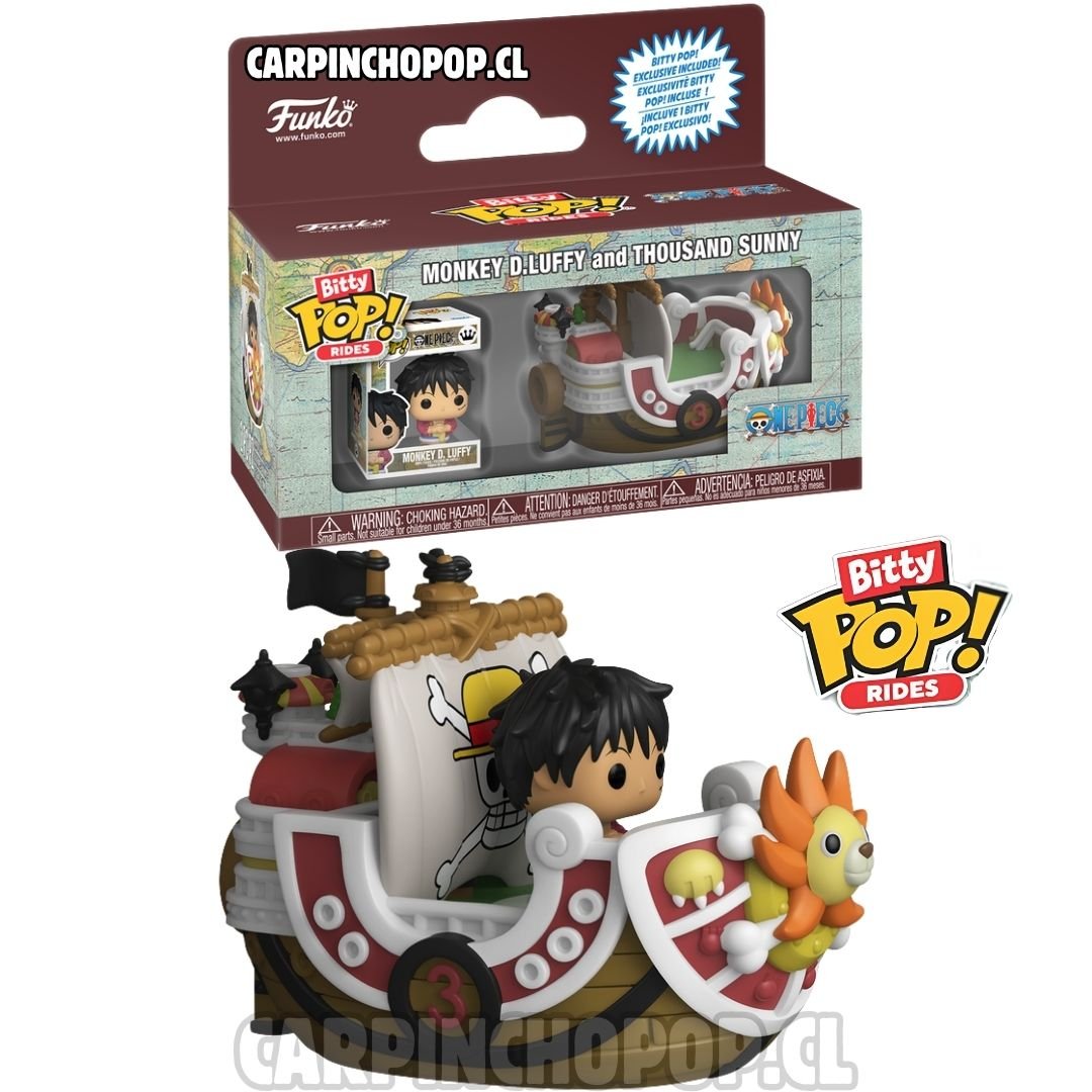 (PREVENTA) FUNKO BITTY POP RIDES ONE PIECE - MONKEY D LUFFY AND THOUSAND SUNNY (Mediados de JULIO)