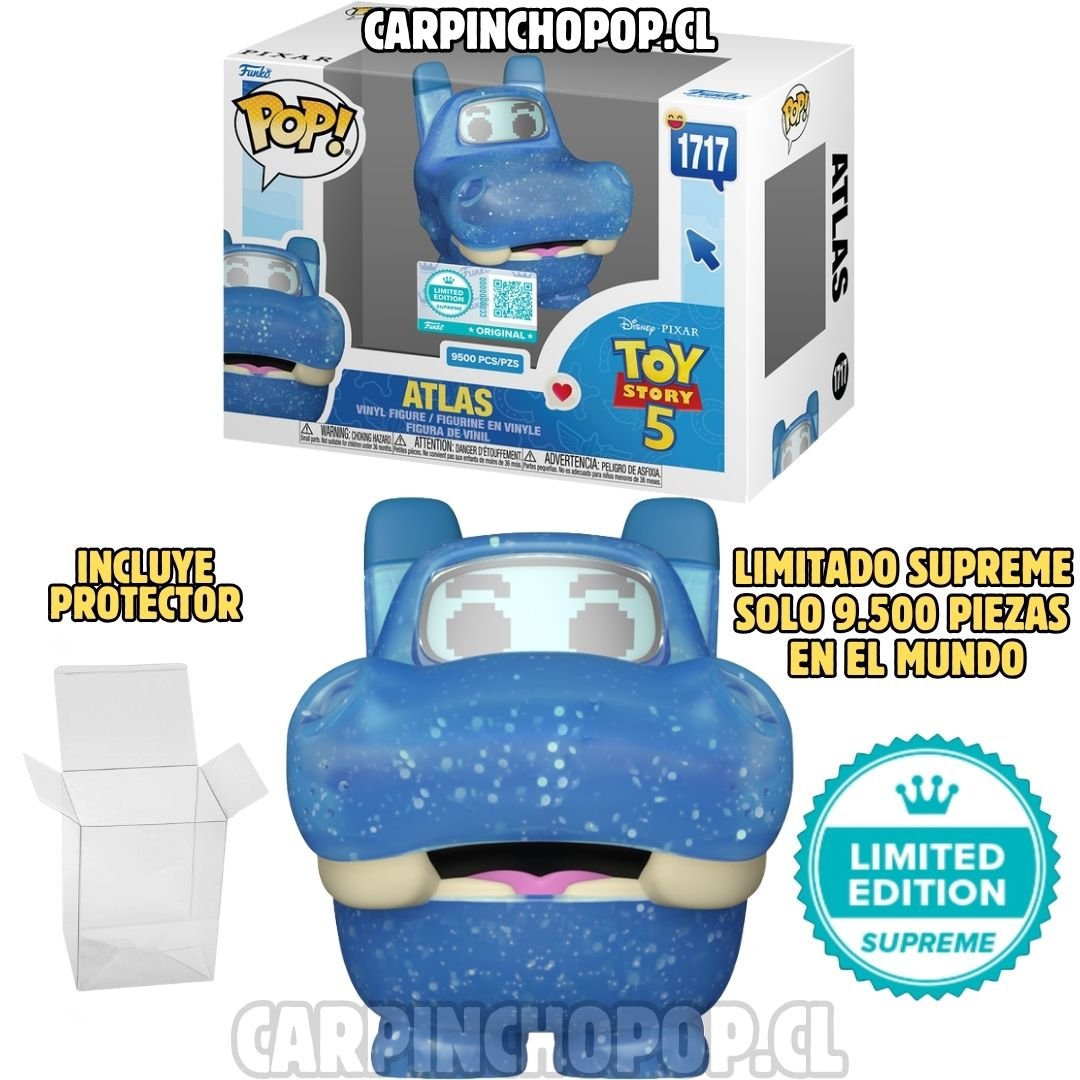 (PREVENTA) FUNKO POP DISNEY PIXAR TOY STORY 5 - ATLAS 1717 LIMITADO SUPREME 9500 PIEZAS EN EL MUNDO + PROTECTOR DE REGALO (Mediados de JULIO)