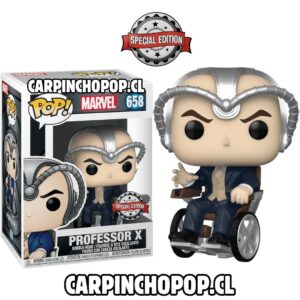 FUNKO POP MARVEL X MEN  - PROFESSOR X 658 SPECIAL EDITION (detalle en caja) + protector de regalo)