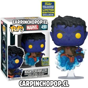 FUNKO POP MARVEL X MEN - NIGHTCRAWLER 490 EXCLUSIVO SDCC 2020 (detalle en caja) + protector de regalo