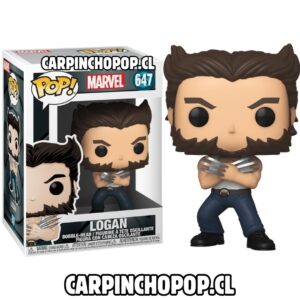 FUNKO POP MARVEL X MEN - LOGAN 647 (detalle en caja) + protector de regalo