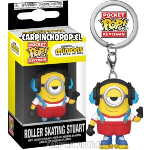 (PREVENTA) FUNKO POCKET POP KEYCHAIN MOVIES DREAMWORKS MINIONS - LLAVERO ROLLER SKATING STUART (Finales de JULIO)
