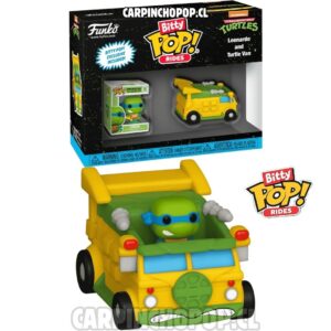 (PREVENTA) FUNKO POP BITTY POP RIDES TMNT LAS TORTUGAS NINJA - LEONARDO AND TURTLE VAN (Finales de JULIO)