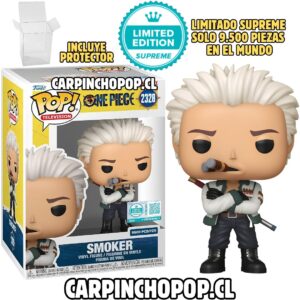 FUNKO POP TV ONE PIECE - SMOKER 2328 LIMITADO SUPREME SOLO 9500 PIEZAS EN EL MUNDO + PROTECTOR DE REGALO