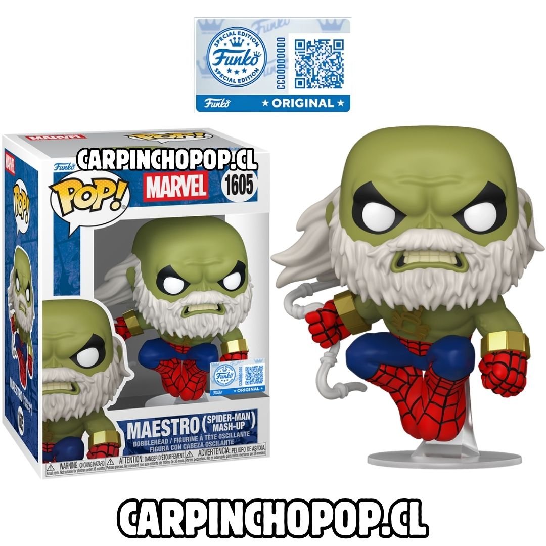 (PREVENTA) FUNKO POP MARVEL SPIDERMAN - MAESTRO SPIDERMAN MASH UP 1605 EXCLUSIVO (Inicios de AGOSTO)