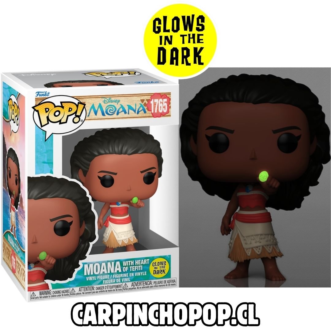 (PREVENTA) FUNKO POP DISNEY MOANA - MOANA WITH HEART OF TEFITI 1765 GLOWS IN THE DARK (Inicios de AGOSTO)