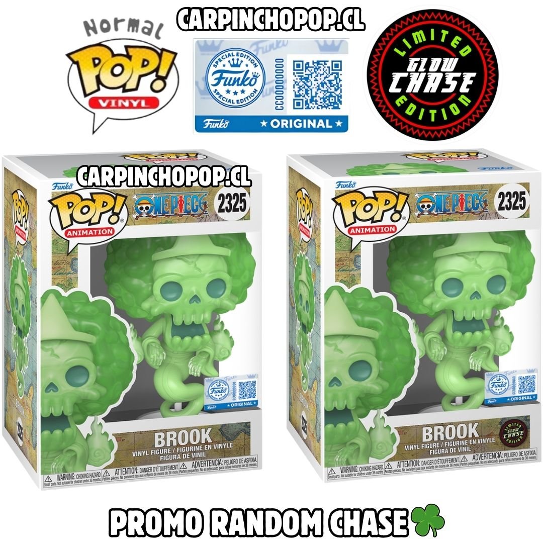 (PREVENTA) FUNKO POP ONE PIECE - BROOK 2235 EXCLUSIVO PROMO RANDOM CHASE (Inicios de AGOSTO)
