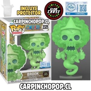 (PREVENTA) FUNKO POP ONE PIECE - BROOK 2325 EXCLUSIVO LIMITED GLOW CHASE EDITION + PROTECTOR DE REGALO (Inicios de AGOSTO)
