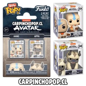 FUNKO BITTY POP NICKELODEON AVATAR LA LEYENDA DE AANG - AANG Y APPA 2 PACK