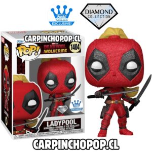 FUNKO POP MARVEL DEADPOOL Y WOLVERINE - LADYPOOL 1404 DIAMANTE EXCLUSIVO FUNKOSHOP