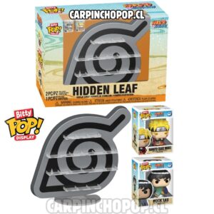 (PREVENTA) FUNKO BITTY POP DISPLAY NARUTO HIDDEN LEAF - NARUTO SAGE MODE Y ROCK LEE (Mediados de AGOSTO)