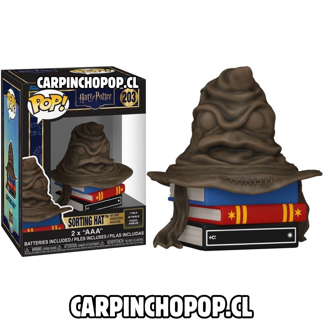 (PREVENTA) FUNKO POP HARRY POTTER - SORTING HAT 203 CON LUZ Y SONIDO (Mediados de AGOSTO)