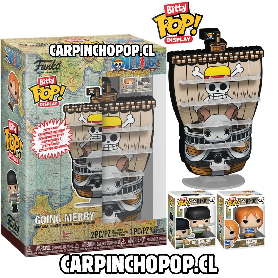 (PREVENTA) FUNKO BITTY POP DISPLAY ONE PIECE GOING MERRY - RORONOA ZORO Y NAMI (Mediados de AGOSTO)