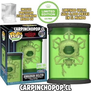 FUNKO POP TV STRANGER THINGS - DEMOGORGON SKELETON 1811 LIMITADO ULTRA 5000 PIEZAS EN EL MUNDO + PROTECTOR STACK PREMIUM