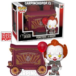 (PREVENTA) FUNKO POP TOWNS TV TERROR IT WELCOME TO DERRY - PENNYWISE Y WAGON 49 SUPER SIZED POP (Finales de AGOSTO)