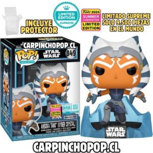 (PREVENTA) FUNKO POP STAR WARS - AHSOKA TANO KYBER CRYSTAL 849 EXCLUSIVO SDCC 2026 LIMITADO SUPREME 9500 PIEZAS EN EL MUNDO + PROTECTOR DE REGALO (Finales de AGOSTO)