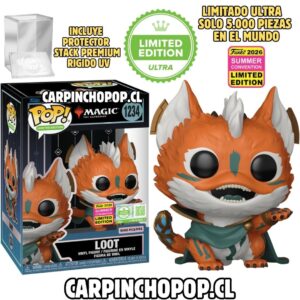 (PREVENTA) FUNKO POP GAMES MAGIC THE GATHERING - LOOT 1234 EXCLUSIVO SDCC 2026 LIMITADO ULTRA 5000 PIEZAS EN EL MUNDO + PROTECTOR STACK PREMIUM (Finales de AGOSTO)