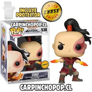 FUNKO POP NICKELODEON AVATAR LA LEYENDA DE AANG - ZUKO 538 LIMITED CHASE EDITION + PROTECTOR DE REGALO