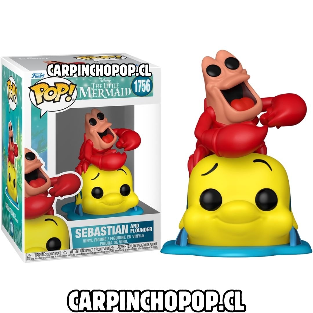 (PREVENTA) FUNKO POP DISNEY LA SIRENITA - SEBASTIAN AND FLOUNDER 1756 (Inicios de SEPTIEMBRE)