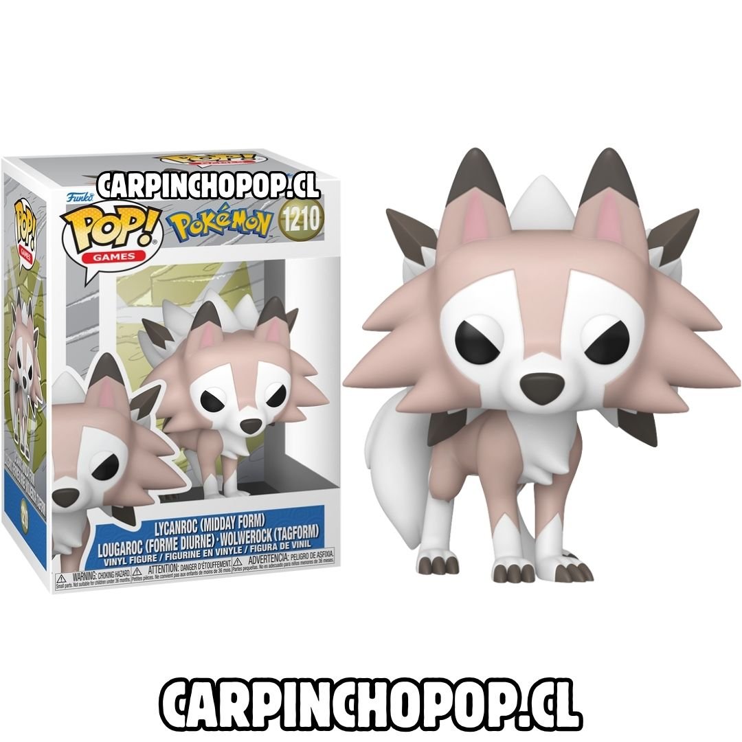 (PREVENTA) FUNKO POP POKEMON - LYCANROC FORMA DIURNA 1210 (Inicios de SEPTIEMBRE)