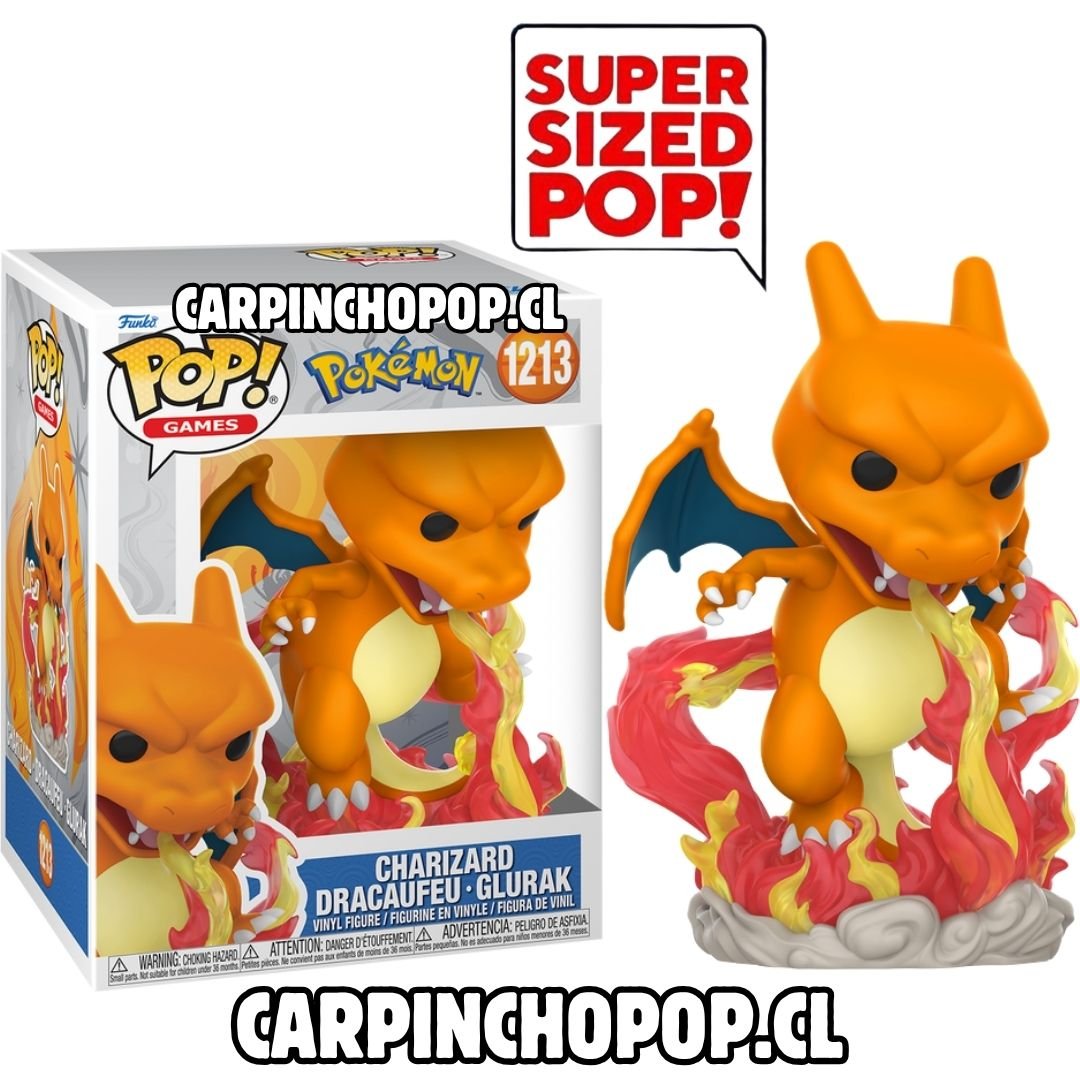 (PREVENTA) FUNKO POP PREMIUM POKEMON - CHARIZARD 1213 SUPER SIZED POP (Inicios de SEPTIEMBRE)