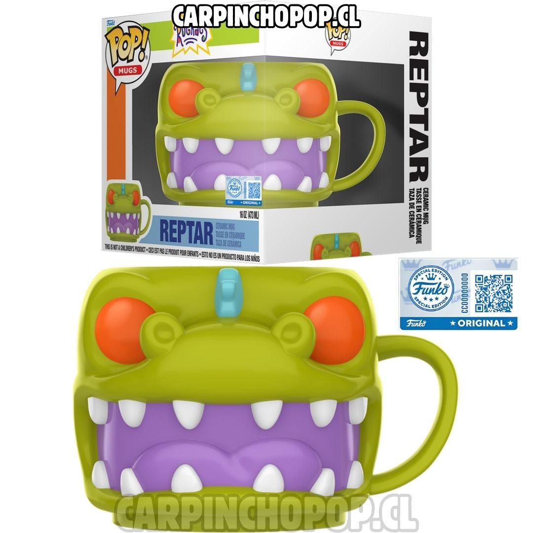 (PREVENTA) FUNKO POP MUG CERÁMICA TAZÓN REPTAR EXCLUSIVO (Mediados de SEPTIEMBRE)