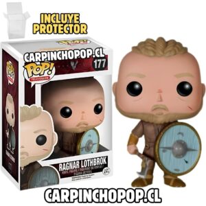 FUNKO POP TV VIKINGS - RAGNAR LOTHBROK 177 + PROTECTOR DE REGALO (detalles en caja)