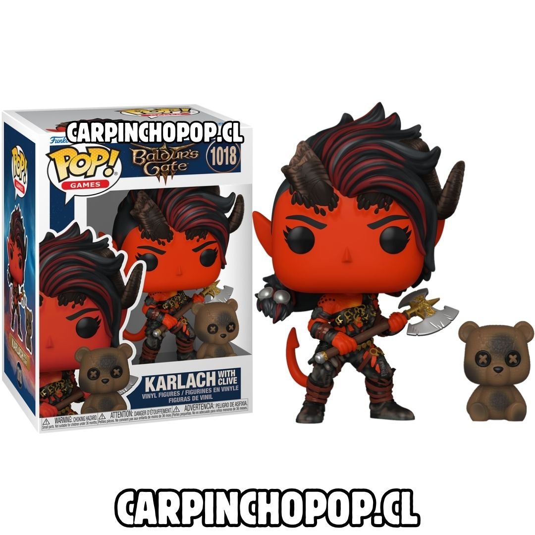(PREVENTA) FUNKO POP GAMES BALDURS GATE - KARLACH WITH CLIVE 1018 (Mediados de SEPTIEMBRE)