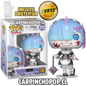 FUNKO POP RE ZERO - REM 2113 LIMITED CHASE EDITION + PROTECTOR DE REGALO