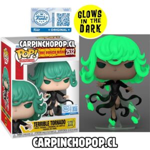 (PREVENTA ESPECIAL) FUNKO POP ONE PUNCH MAN - TERRIBLE TORNADO 2532 GLOWS IN THE DARK EXCLUSIVO (Mediados de OCTUBRE)
