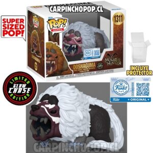 (PREVENTA) FUNKO POP PREMIUM GAMES MONSTER HUNTER - DOSHAGUMA 1311 EXCLUSIVO SUPER SIZED POP LIMITED GLOW CHASE EDITION + PROTECTOR DE REGALO (Finales de SEPTIEMBRE)