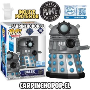 (PREVENTA ESPECIAL) FUNKO POP TV DOCTOR WHO - DALEK 1968 EXCLUSIVO LIMITED METALLIC CHASE EDITION + PROTECTOR DE REGALO (Finales de DICIEMBRE)