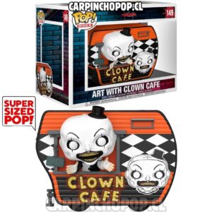 (PREVENTA) FUNKO POP RIDES MOVIES TERROR TERRIFIER - ART WITH CLOWN CAFE 148 SUPER SIZED POP (Finales de SEPTIEMBRE)