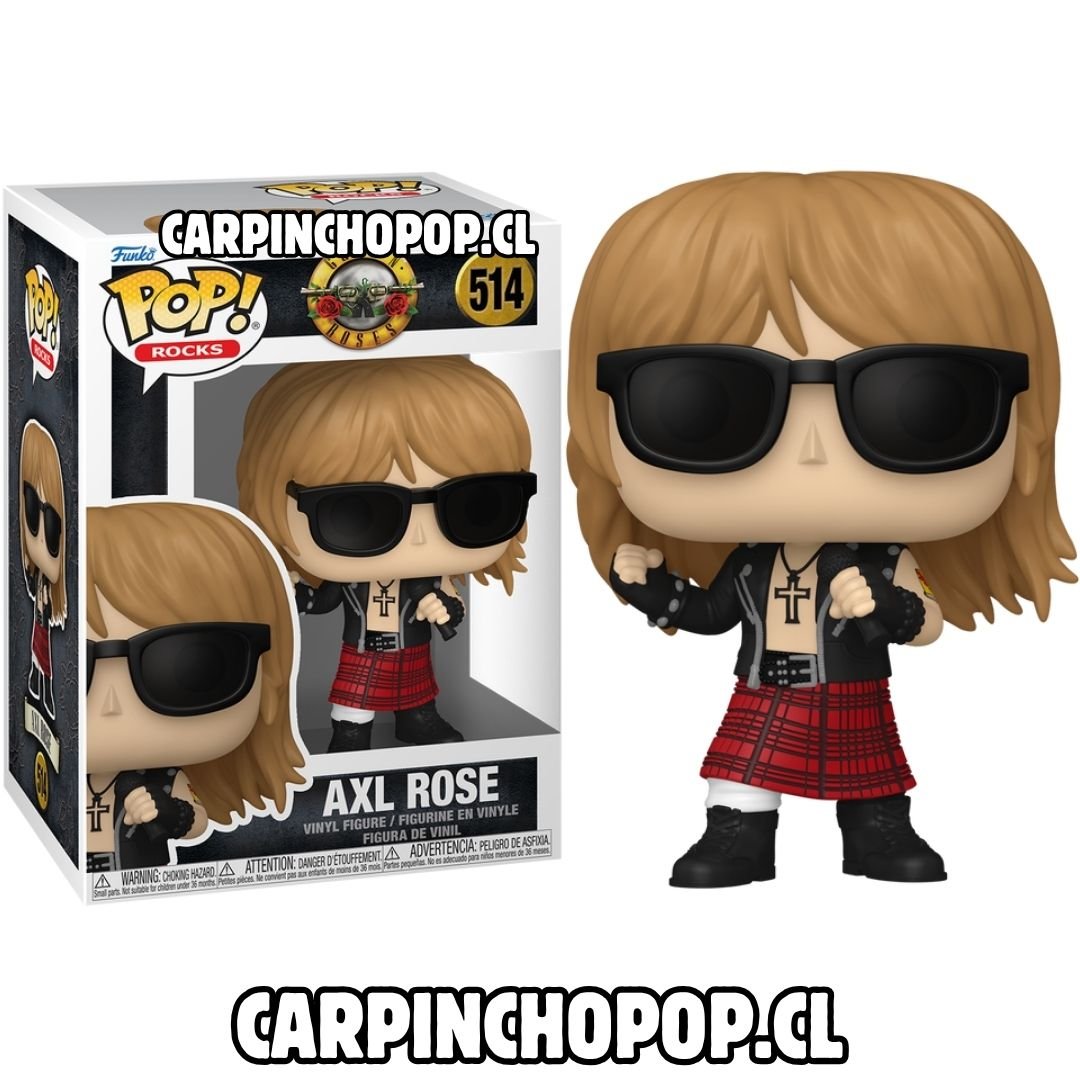 (PREVENTA) FUNKO POP ROCKS GUNS N ROSES - AXL ROSE 514 (Inicios de OCTUBRE)
