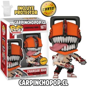 FUNKO POP CHAINSAW MAN - CHAINSAW MAN 1677 LIMITED CHASE EDITION + PROTECTOR DE REGALO
