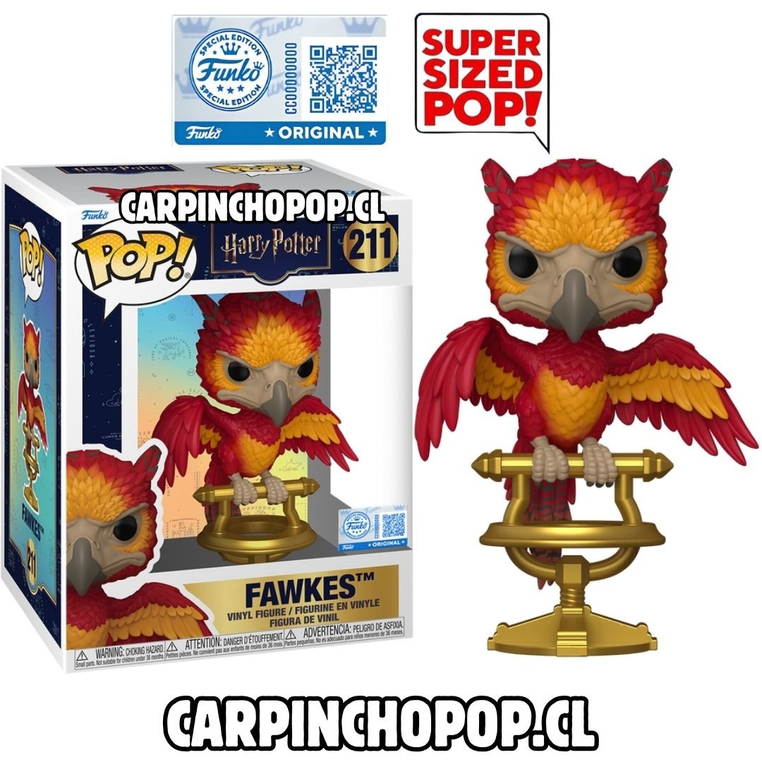 (PREVENTA) FUNKO POP PREMIUM HARRY POTTER - FAWKES 211 EXCLUSIVO SUPER SIZED POP (Finales de OCTUBRE)