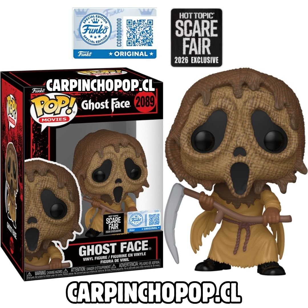 (PREVENTA) FUNKO POP MOVIES TERROR SCREAM SCARY MOVIE - GHOSTFACE 2089 EXCLUSIVO HOT TOPIC SCARE FAIR 2026 (Finales de OCTUBRE)