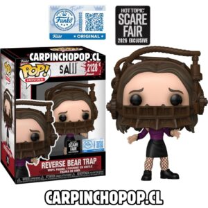 (PREVENTA) FUNKO POP MOVIES TERROR SAW EL JUEGO DEL MIEDO - REVERSE BEAR TRAP 2128 EXCLUSIVO HOT TOPIC SCARE FAIR 2026 (Finales de OCTUBRE)