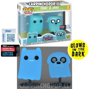 (PREVENTA) FUNKO POP 2 PACK TV CARTOON NETWORK - FINN Y JAKE GLOWS IN THE DARK EXCLUSIVO NYCC 2026 (Inicios de NOVIEMBRE)