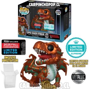 (PREVENTA) FUNKO POP GAMES DUNGEONS AND DRAGONS - COPPER DRAGON WRYMLING 1312 METALIC LIMITADO SUPREME SOLO 8000 PIEZAS EN EL MUNDO EXCLUSIVO NYCC 2026 + PROTECTOR DE REGALO (Inicios de NOVIEMBRE)