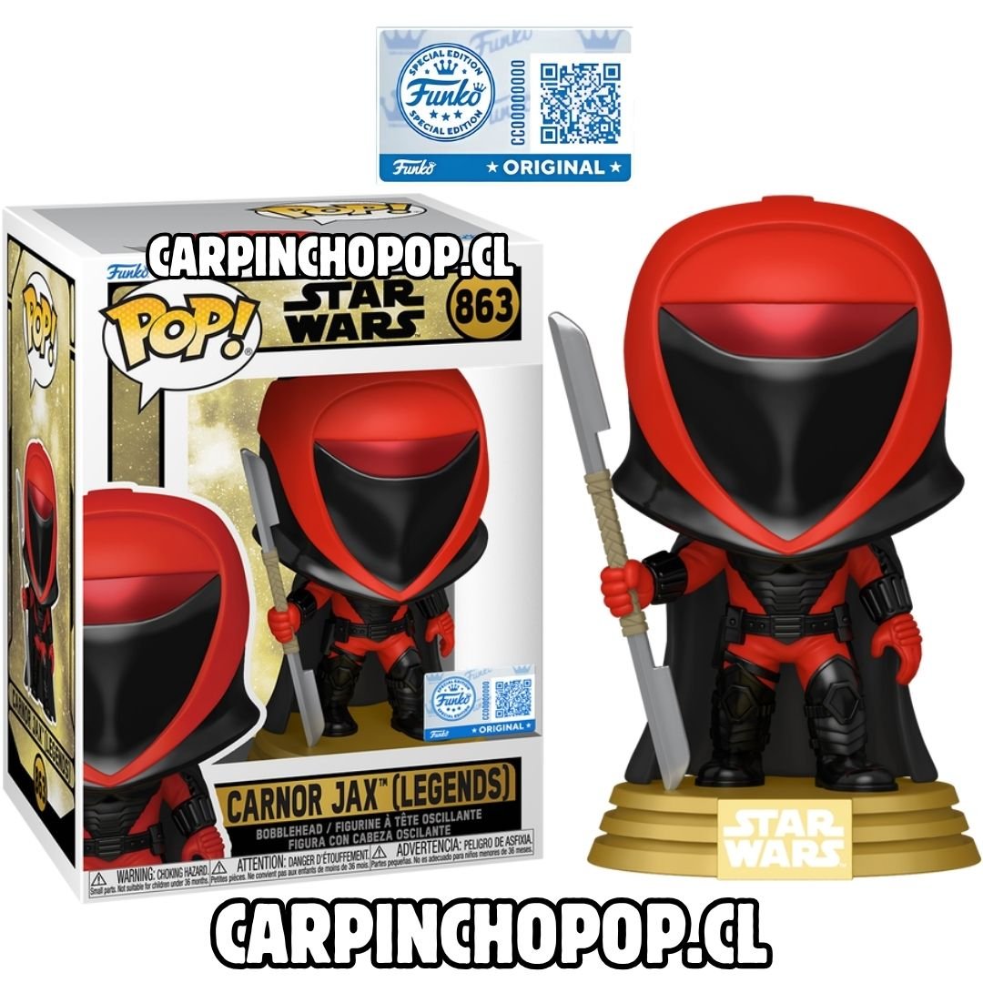 (PREVENTA) FUNKO POP STAR WARS - CARNOR JAX LEGENDS 863 EXCLUSIVO (Mediados de NOVIEMBRE)