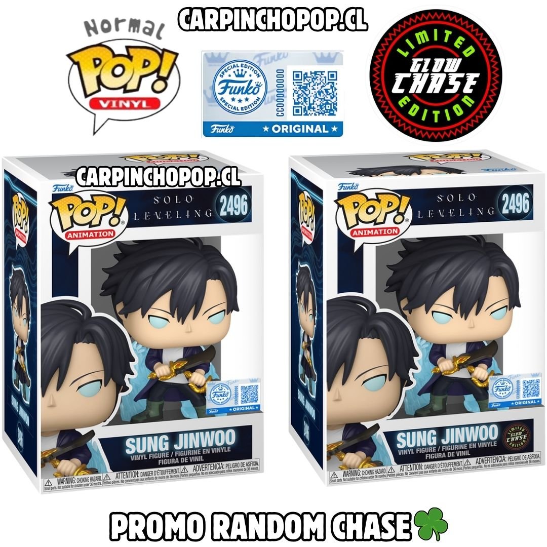 (PREVENTA) FUNKO POP SOLO LEVELING - SUNG JINWOO 2406 EXCLUSIVO PROMO RANDOM CHASE (Mediados de NOVIEMBRE)