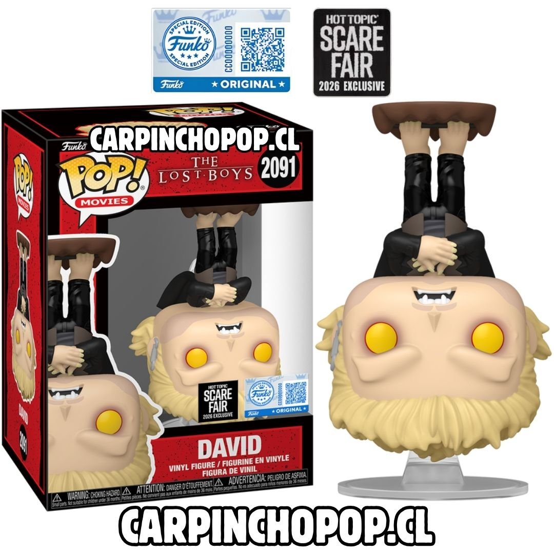 (PREVENTA) FUNKO POP MOVIES TERROR THE LOST BOYS - DAVID 2091 EXCLUSIVO HOT TOPIC SCARE FAIR (Mediados de NOVIEMBRE)